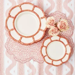 Discount Mrs. Alice Pink Petal Bamboo Dinner Plate