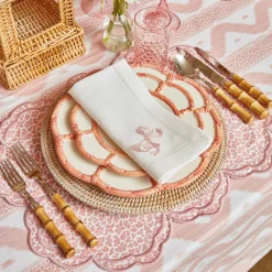 Online Mrs. Alice Pink Petal Bamboo Starter Plate