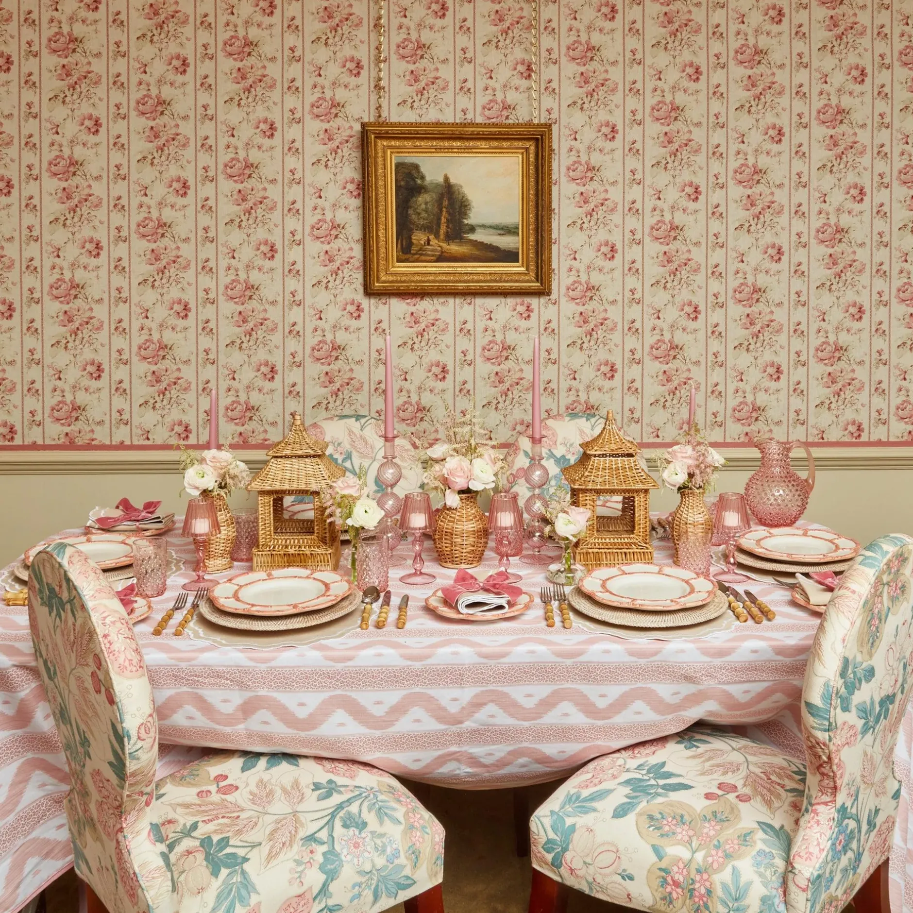 Best Mrs. Alice Pink Petal Bamboo Starter Plate