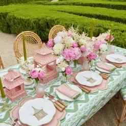 Discount Mrs. Alice Pink Rattan Pagoda Lantern