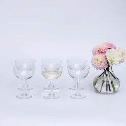 Mrs. Alice Poppy Prosecco Coupe (Set Of 6)