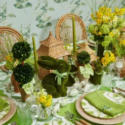 Best Mrs. Alice Potted Boxwood With Green Bow Decoration Set
