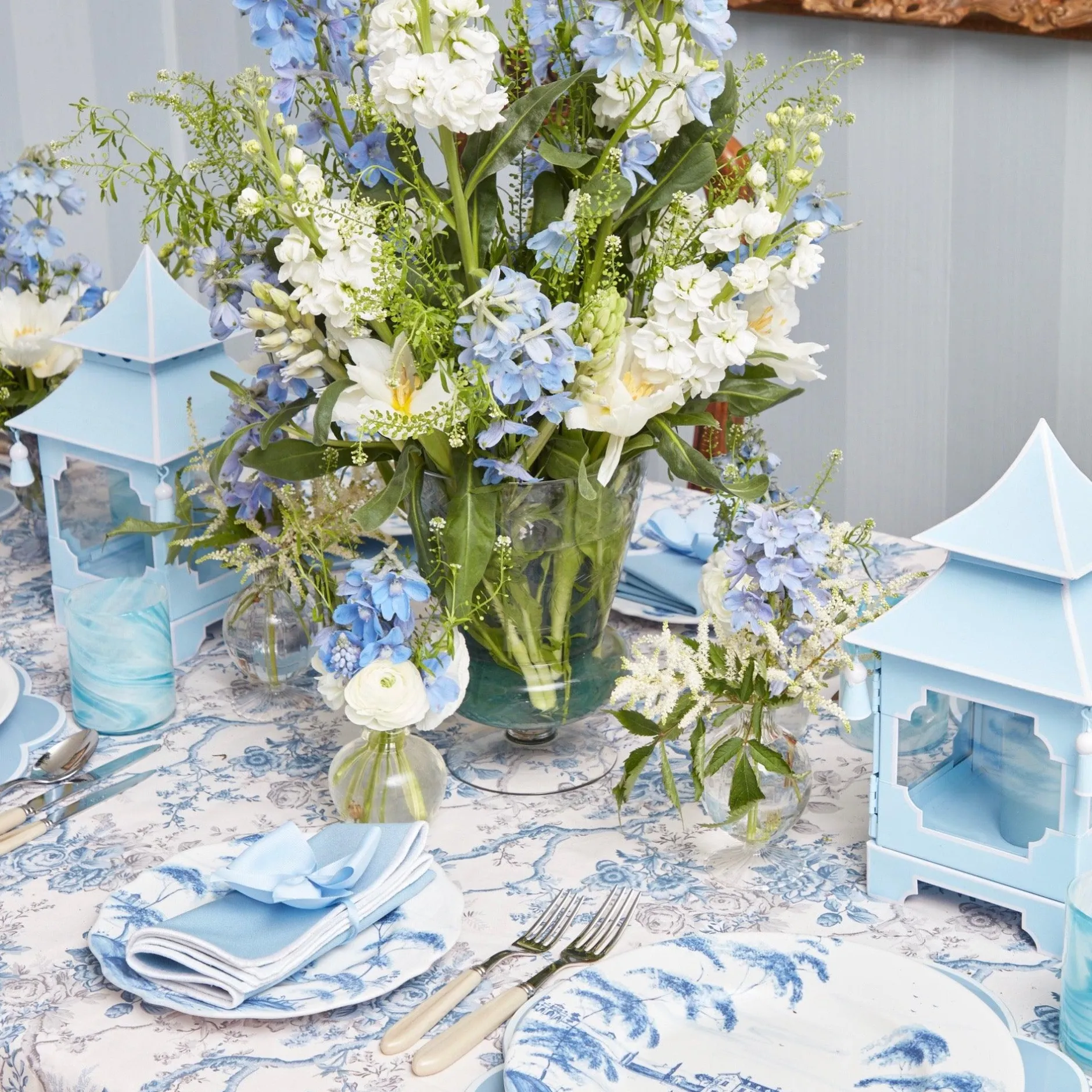 Discount Mrs. Alice Powder Blue Pagoda Lantern