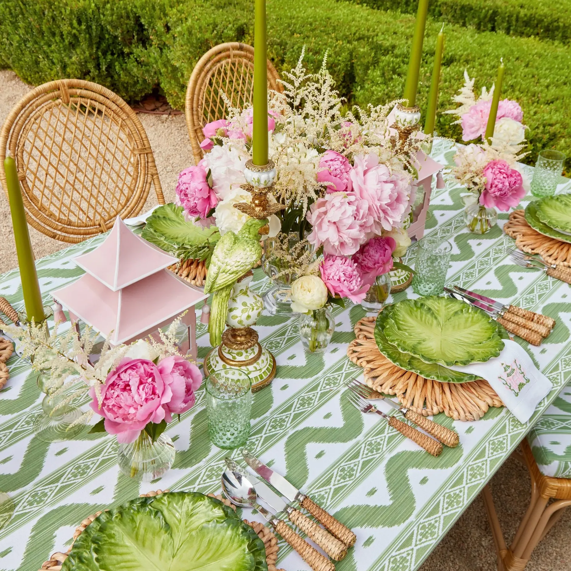 Clearance Mrs. Alice Powder Pink Pagoda Lantern