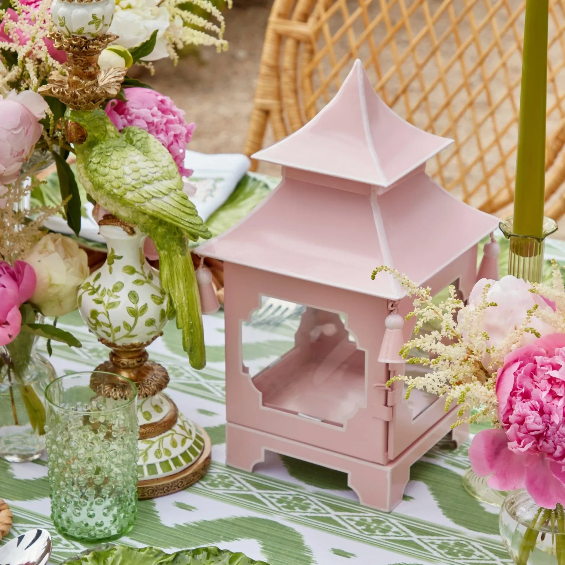 Sale Mrs. Alice Powder Pink Pagoda Lantern