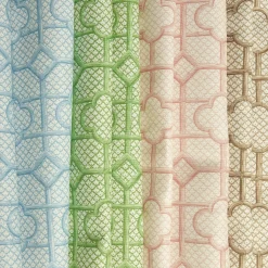 Sale Mrs. Alice Putty Bamboo Trellis Fabric