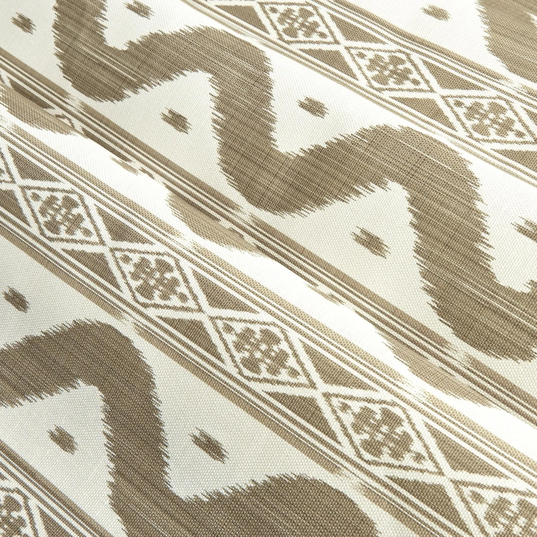 Best Mrs. Alice Putty Ikat Stripe Fabric