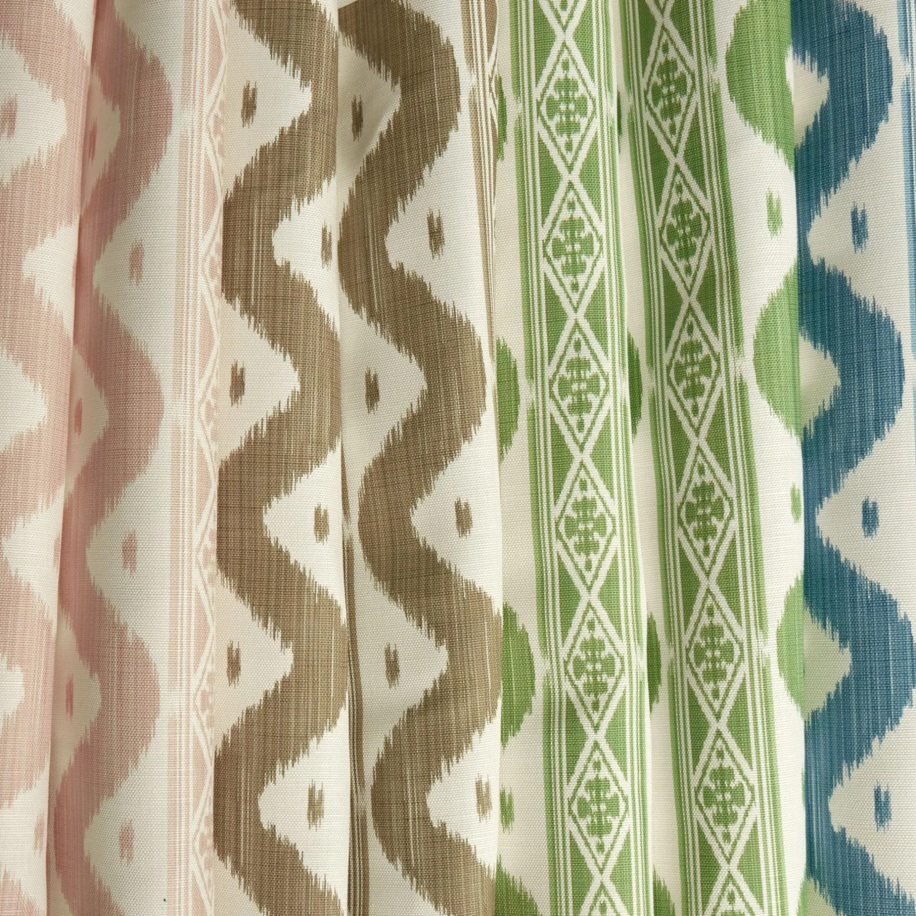Best Mrs. Alice Putty Ikat Stripe Fabric