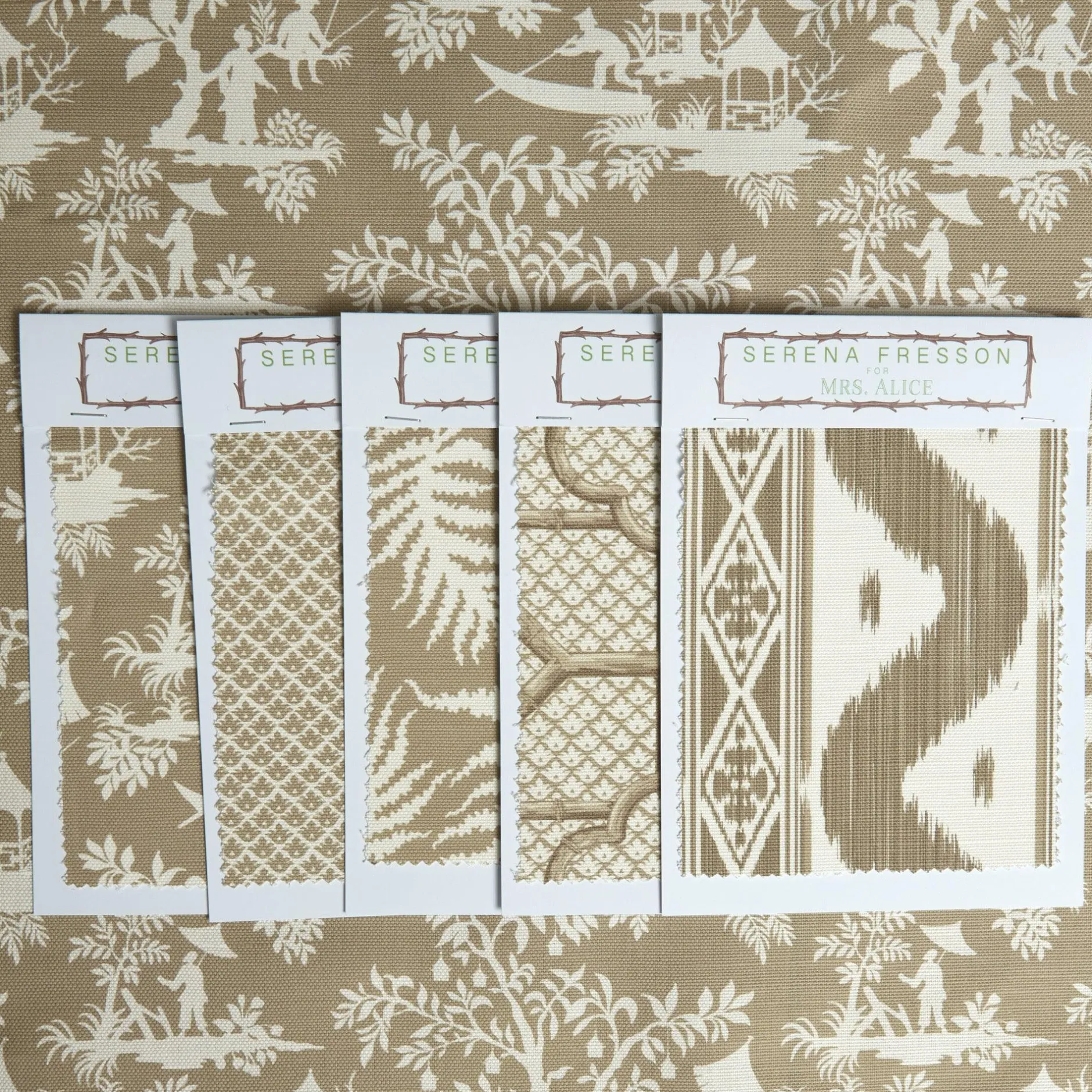Outlet Mrs. Alice Putty Pagoda Garden Fabric