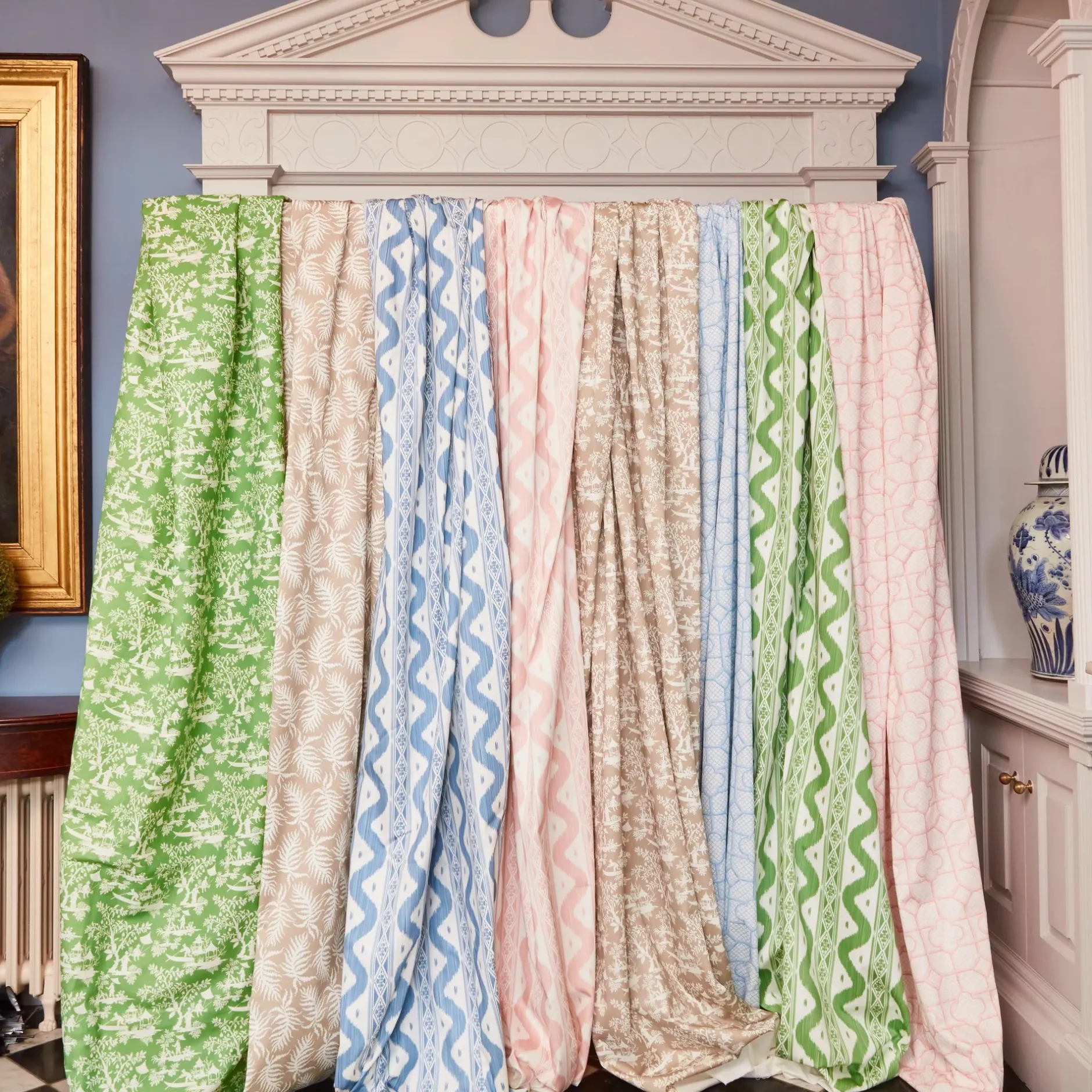 Hot Mrs. Alice Putty Trailing Ferns Fabric