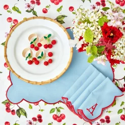 Sale Mrs. Alice Raffia Cherry Napkin Holders (Set Of 4)