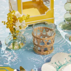 Best Mrs. Alice Raffia Water Glasses & Jug Set