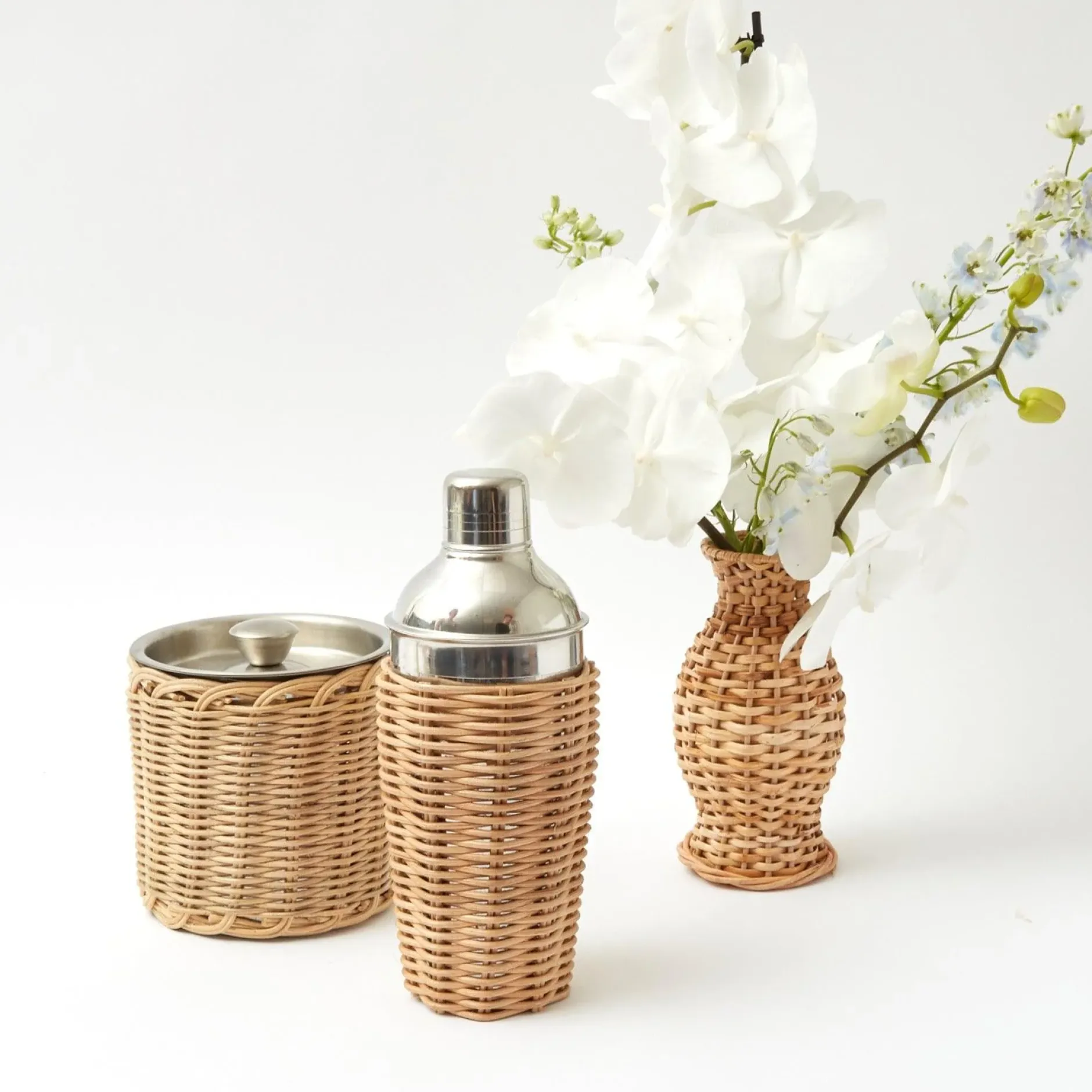 Hot Mrs. Alice Rattan Cocktail Shaker