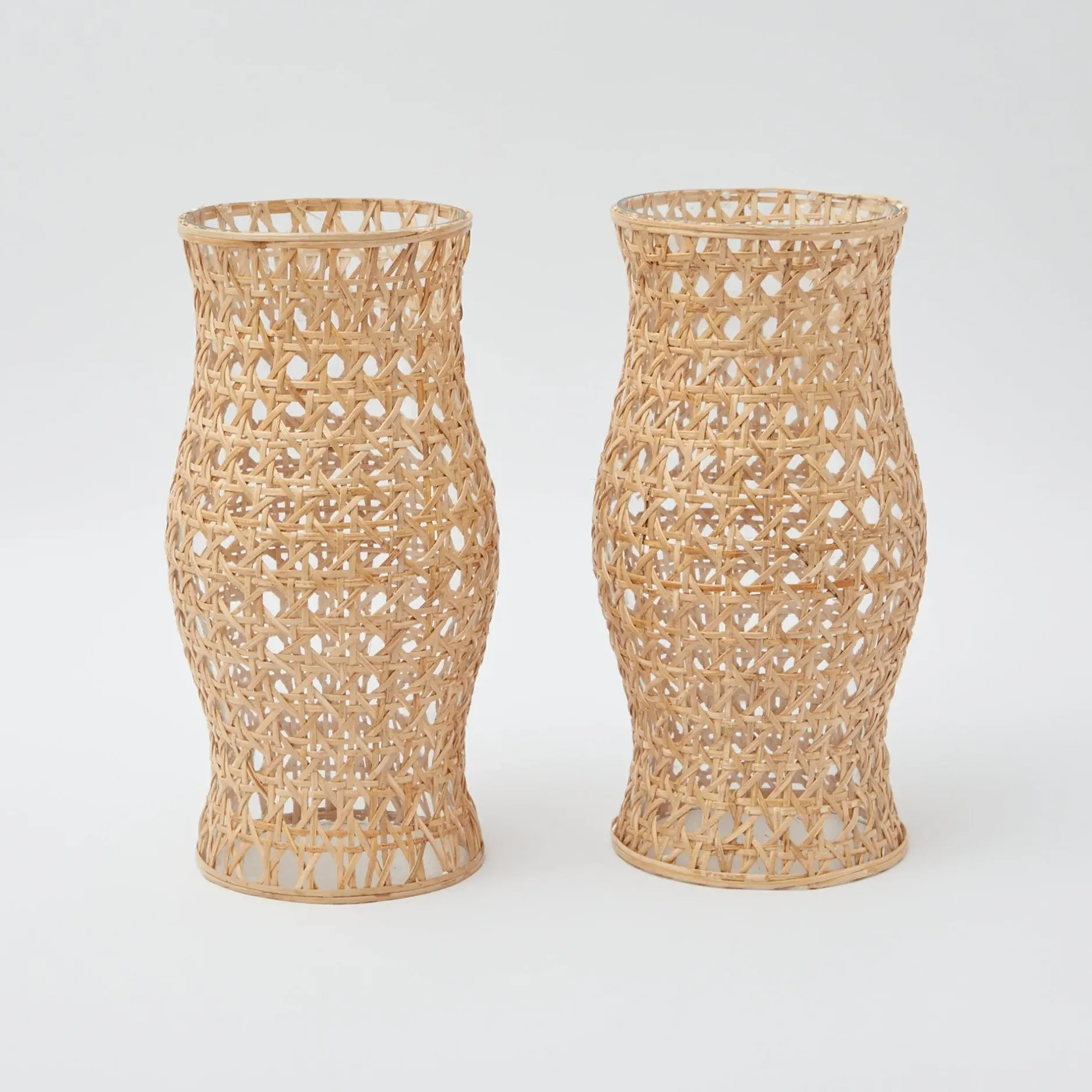 Discount Mrs. Alice Rattan Hurricane Lantern (Pair)