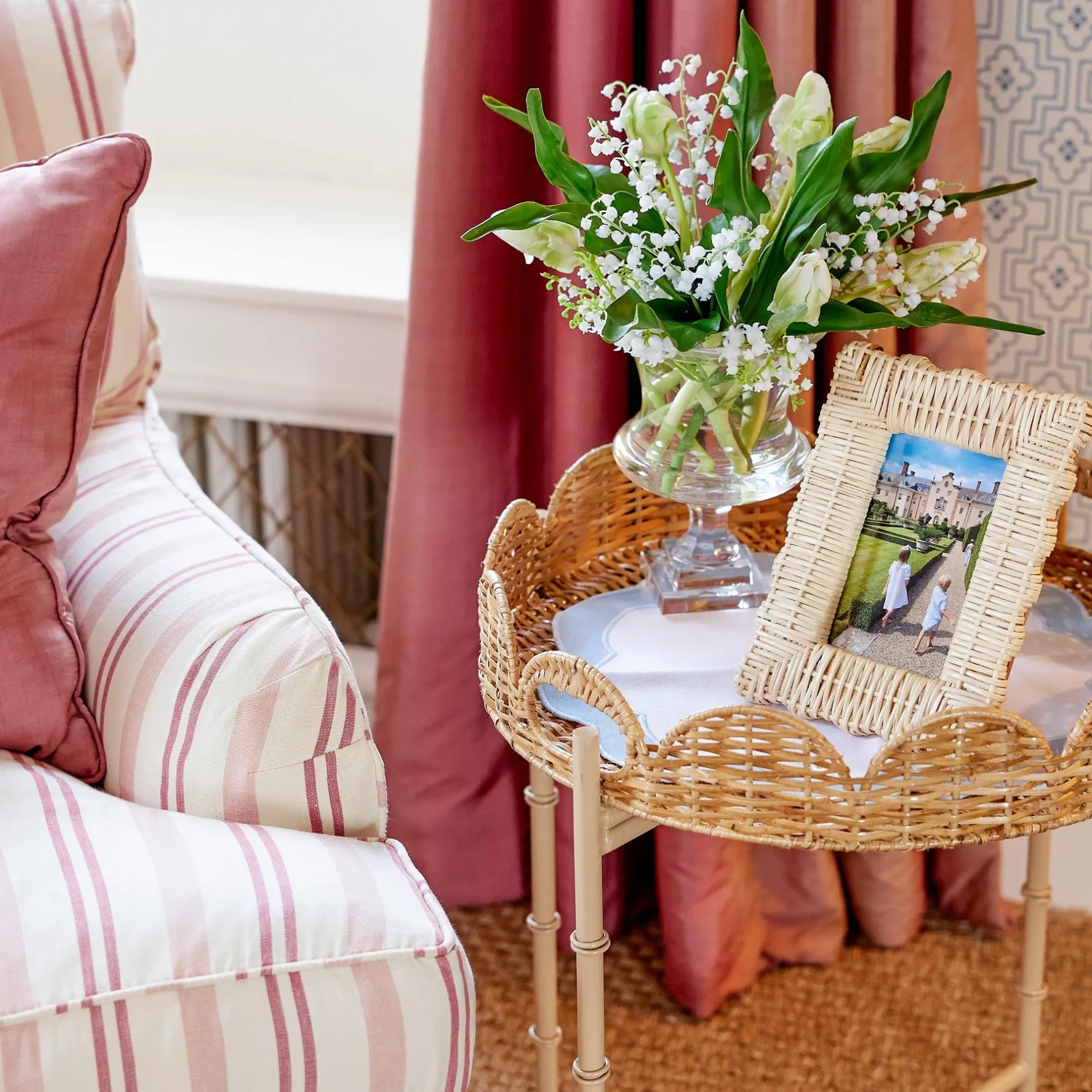 Mrs. Alice Rattan Photo Frame (Pair)