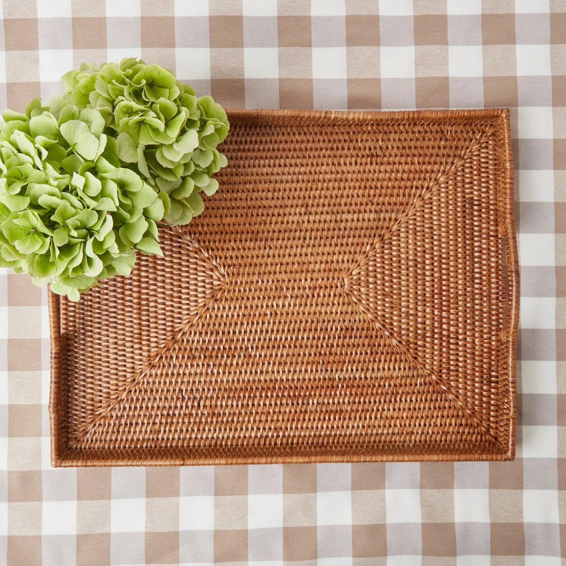 New Mrs. Alice Rattan Tray