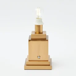 Discount Mrs. Alice Rechargeable Lamp With Blue Lotus Lampshade