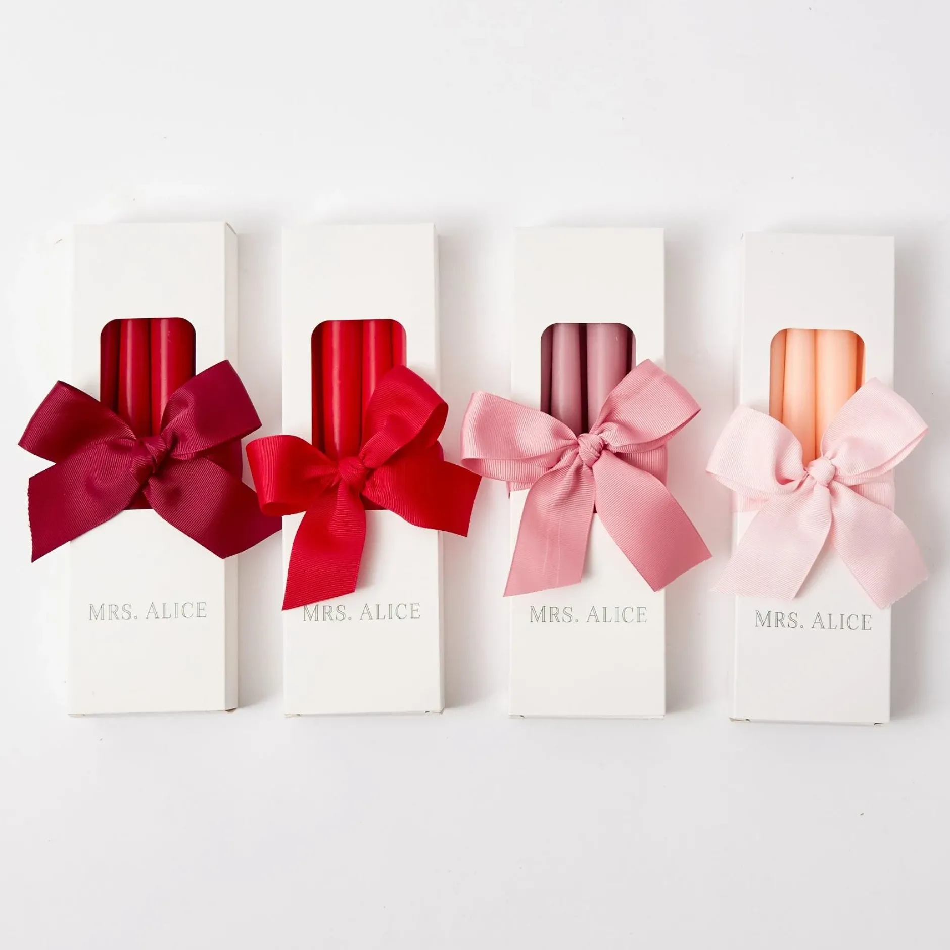 Sale Mrs. Alice Red Candles (Set Of 8)