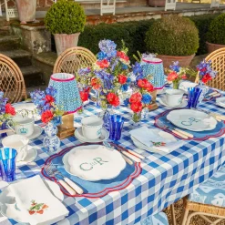 Clearance Mrs. Alice Royal Blue Gingham Tablecloth