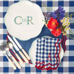 Clearance Mrs. Alice Royal Blue Gingham Tablecloth