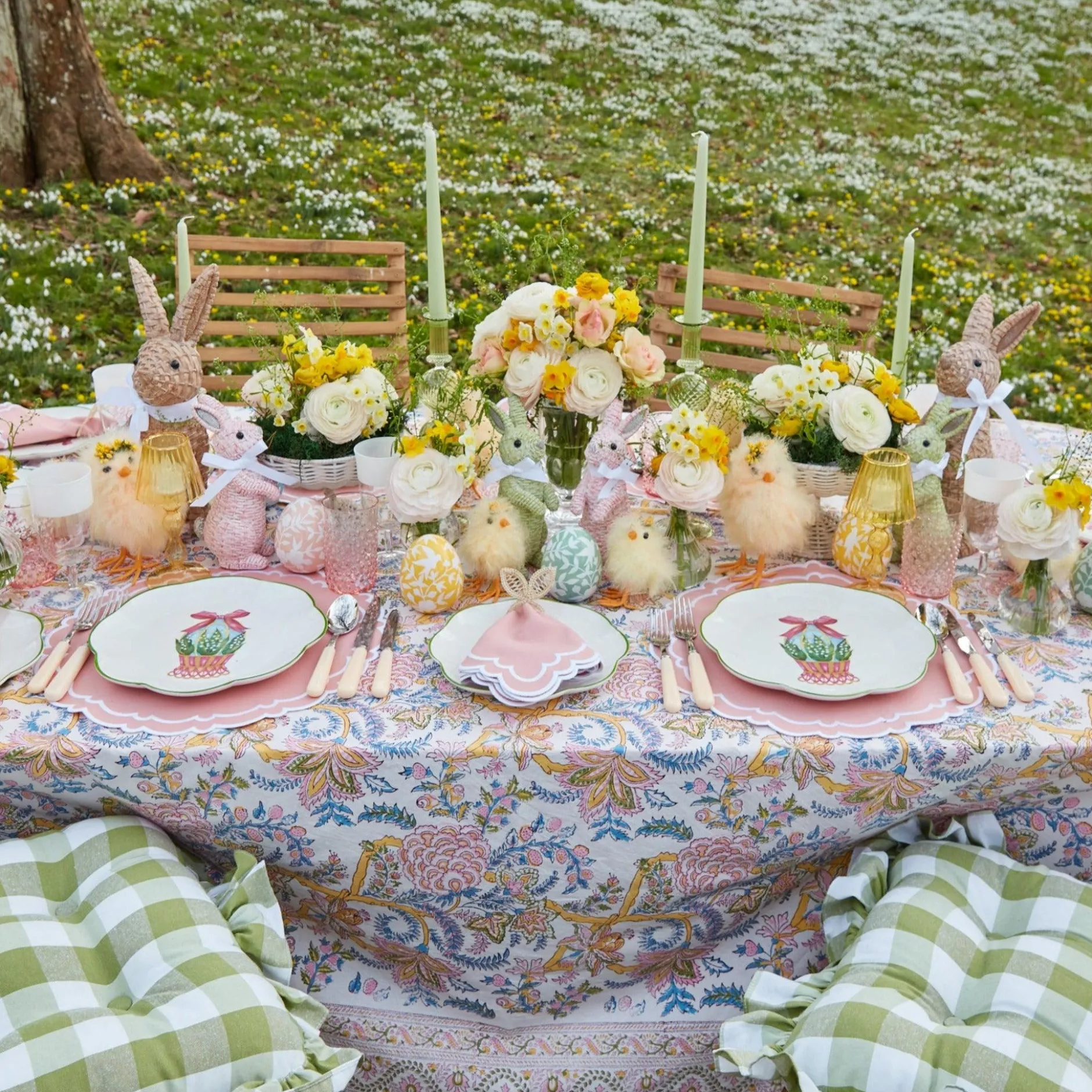 Sale Mrs. Alice Scalloped Easter Dinner & Starter Plate (Set Of 8)