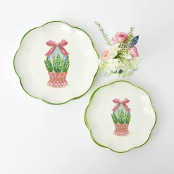 Hot Mrs. Alice Scalloped Easter Dinner Plate (Set Of 4)