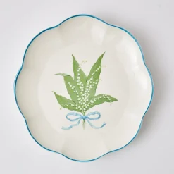 Sale Mrs. Alice Scalloped Lily Of The Valley Dinner Plate