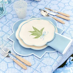 Clearance Mrs. Alice Scalloped Lily Of The Valley Dinner Plate (Set Of 4)
