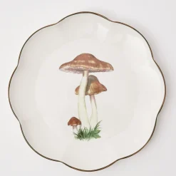 Mrs. Alice Scalloped Mushroom Dinner Plate (Set Of 4)