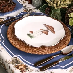 Hot Mrs. Alice Scalloped Mushroom Dinner Plate (Set Of 4)