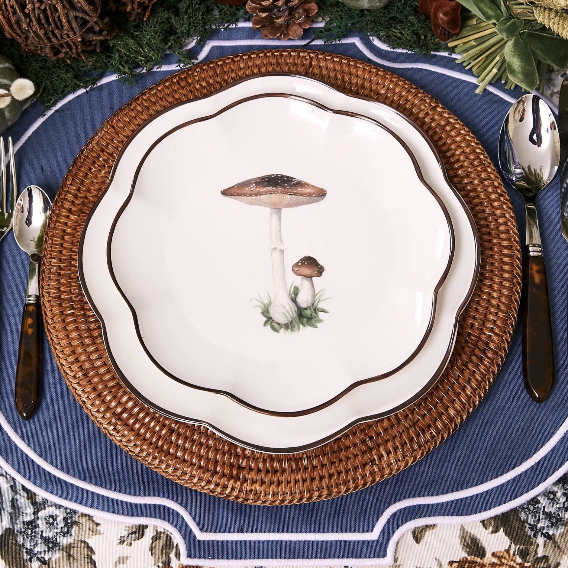 Discount Mrs. Alice Scalloped Mushroom Starter Plates (Set Of 4)