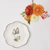 Online Mrs. Alice Scalloped Mushroom Starter Plate (Grey)