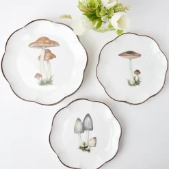 Online Mrs. Alice Scalloped Mushroom Starter Plate (Grey)