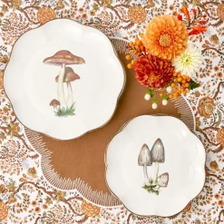 Online Mrs. Alice Scalloped Mushroom Starter Plate (Grey)