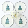 New Mrs. Alice Scalloped Pagoda Dinner Plate (Set Of 4)