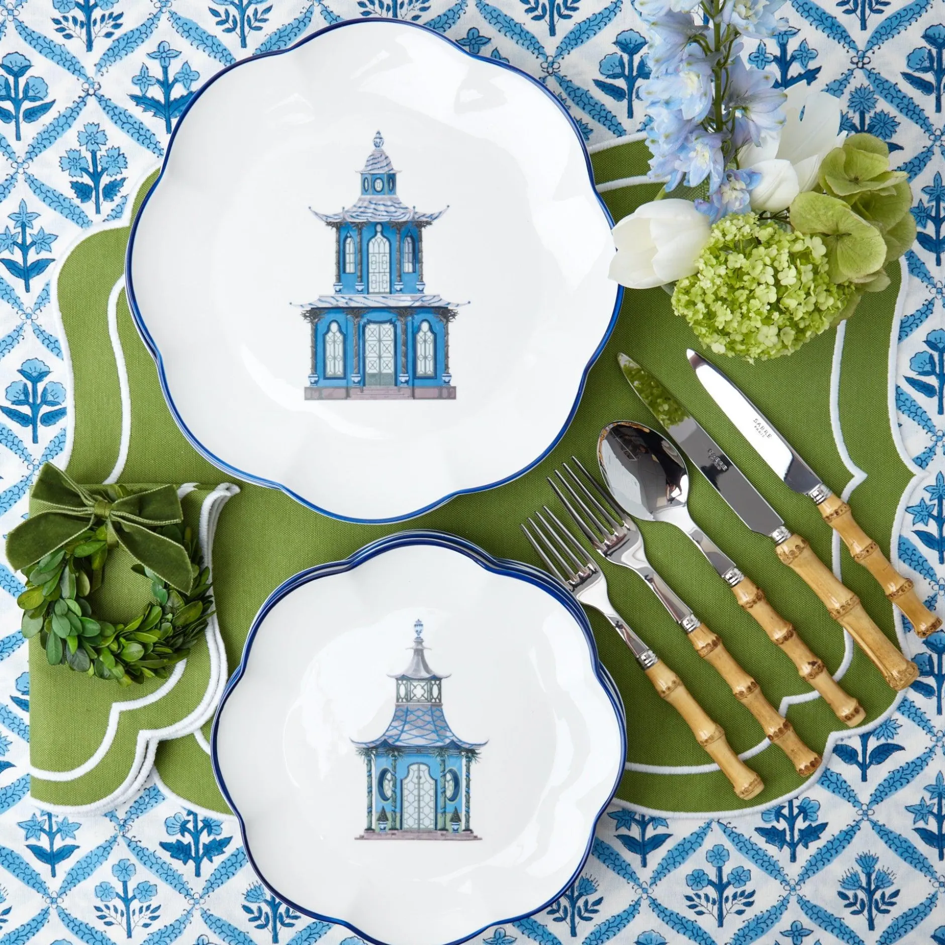 Sale Mrs. Alice Scalloped Pagoda Dinner Plate (Set Of 4)
