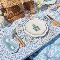 Hot Mrs. Alice Scalloped Pagoda Starter Plate (Set Of 4)