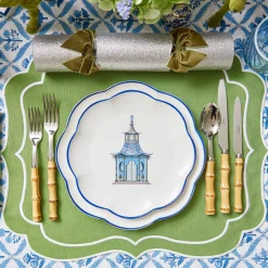 Hot Mrs. Alice Scalloped Pagoda Starter Plate (Set Of 4)