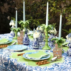 Sale Mrs. Alice Serena Apple Green Scalloped Napkins (Set Of 4)