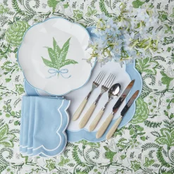 Hot Mrs. Alice Serena Applique Blue Napkins (Set Of 4)