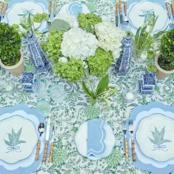 Mrs. Alice Serena Applique Blue Placemats (Set Of 4)