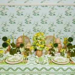 Clearance Mrs. Alice Serena Applique Green Placemats (Set Of 4)