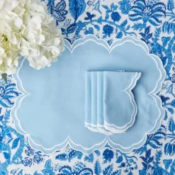 Sale Mrs. Alice Serena Cornflower Blue Placemats (Set Of 4)