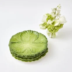 New Mrs. Alice Serena Green Cabbage Dinner Plate (Set Of 4)