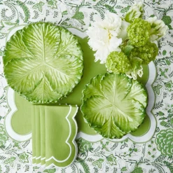 Mrs. Alice Serena Green Cabbage Dinner Plate (Set Of 4)