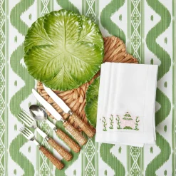 Mrs. Alice Serena Green Cabbage Dinner Plate (Set Of 4)
