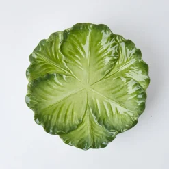 Mrs. Alice Serena Green Cabbage Starter Plate (Set Of 4)