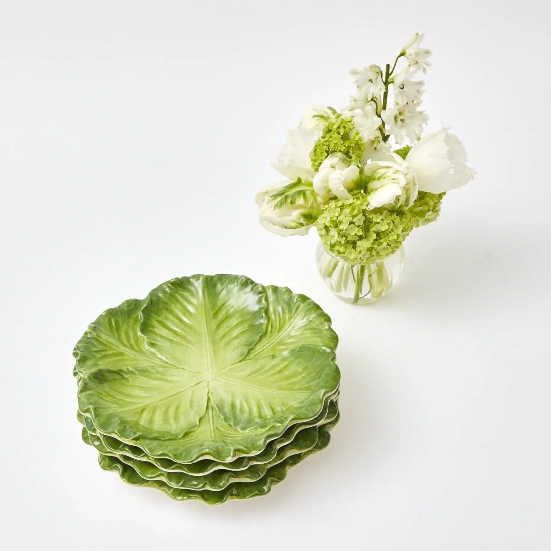 Online Mrs. Alice Serena Green Cabbage Starter Plate (Set Of 4)