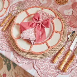 Sale Mrs. Alice Serena Pink Leopard Napkins (Set Of 4)