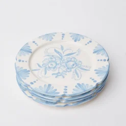Mrs. Alice Seville Blue Gardenia Dinner Plate (Set Of 4)
